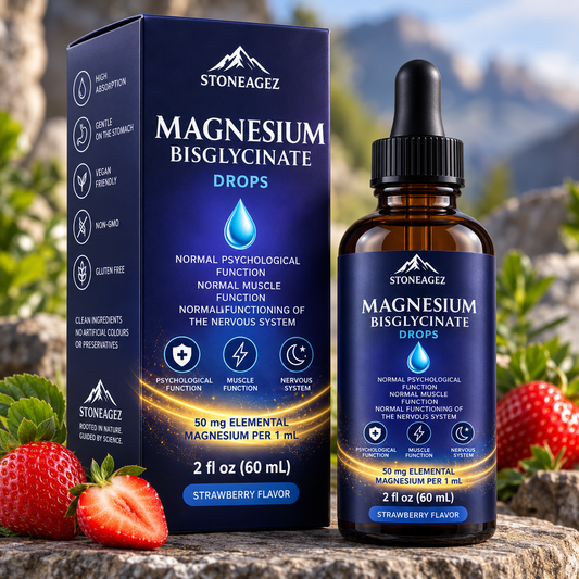 Magnesium Bisglycinate Drops – 50mg Liquid Magnesium | 60ml
